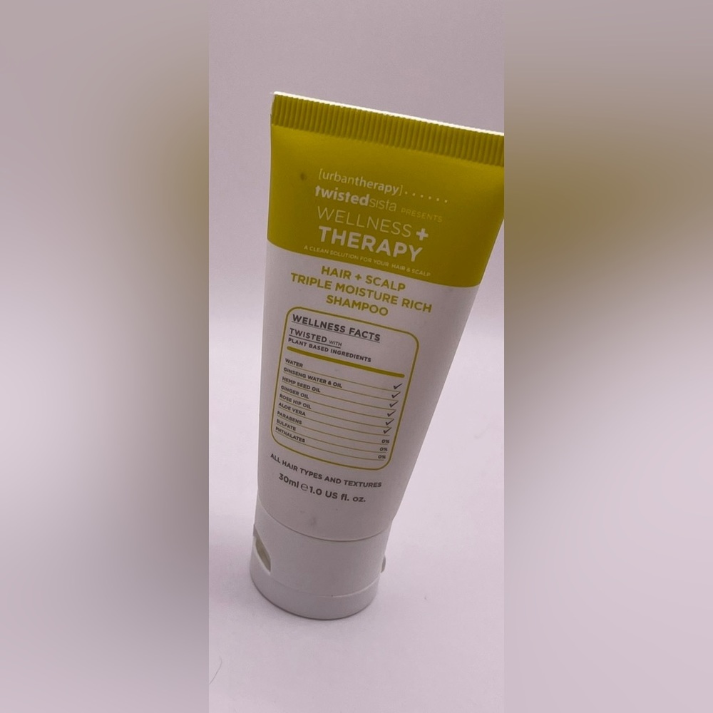 ⭐️WELLNESS THERAPY Hair + Scalp Triple Moisture Rich Shampoo.30 ml/1 oz. Sealed.